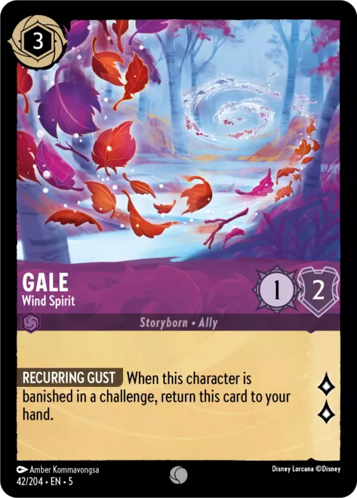 Disney Lorcana Shimmering Skies 042/204 Gale - Wind Spirt