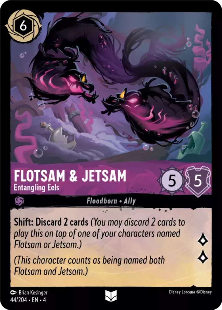 Disney Lorcana Ursula's Return 044/204 Flotsam & Jetsam - Entangling Eels