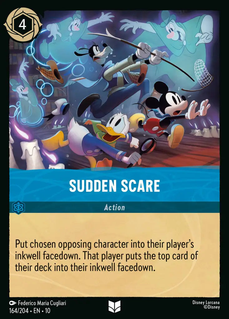 Disney Lorcana Whispers in the Well 164/204 Sudden Scare