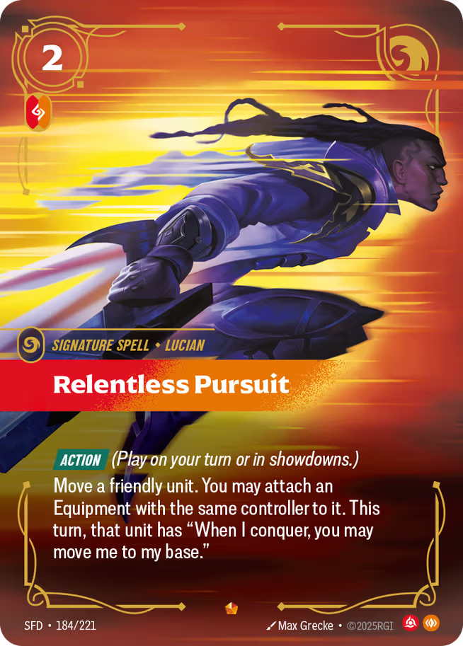 Riftbound: League of Legends TCG Spiritforged 184/221 Relentless Pursuit