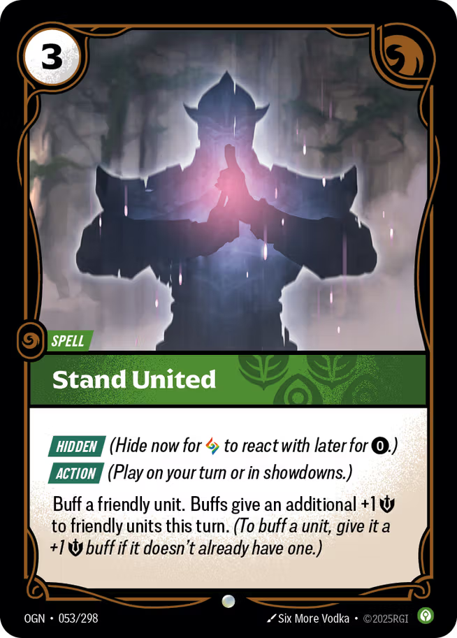 Riftbound: League of Legends TCG Origins 053/289 Stand United Foil