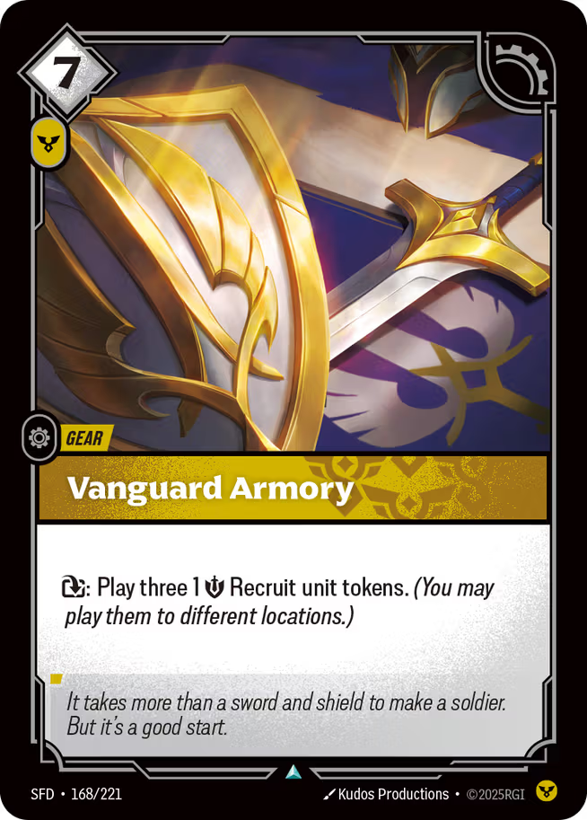 Riftbound: League of Legends TCG Spiritforged 168/221 Vanguard Armory Foil