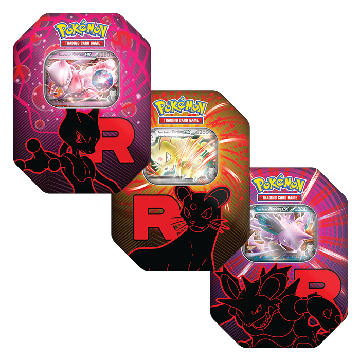 Tcg Rockets Store Pokémon TCG: Team Rocket Tin – Hodges Trading Cards Limited