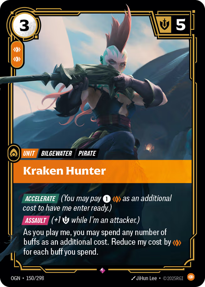Riftbound: League of Legends TCG Origins 150/289 Kraken Hunter