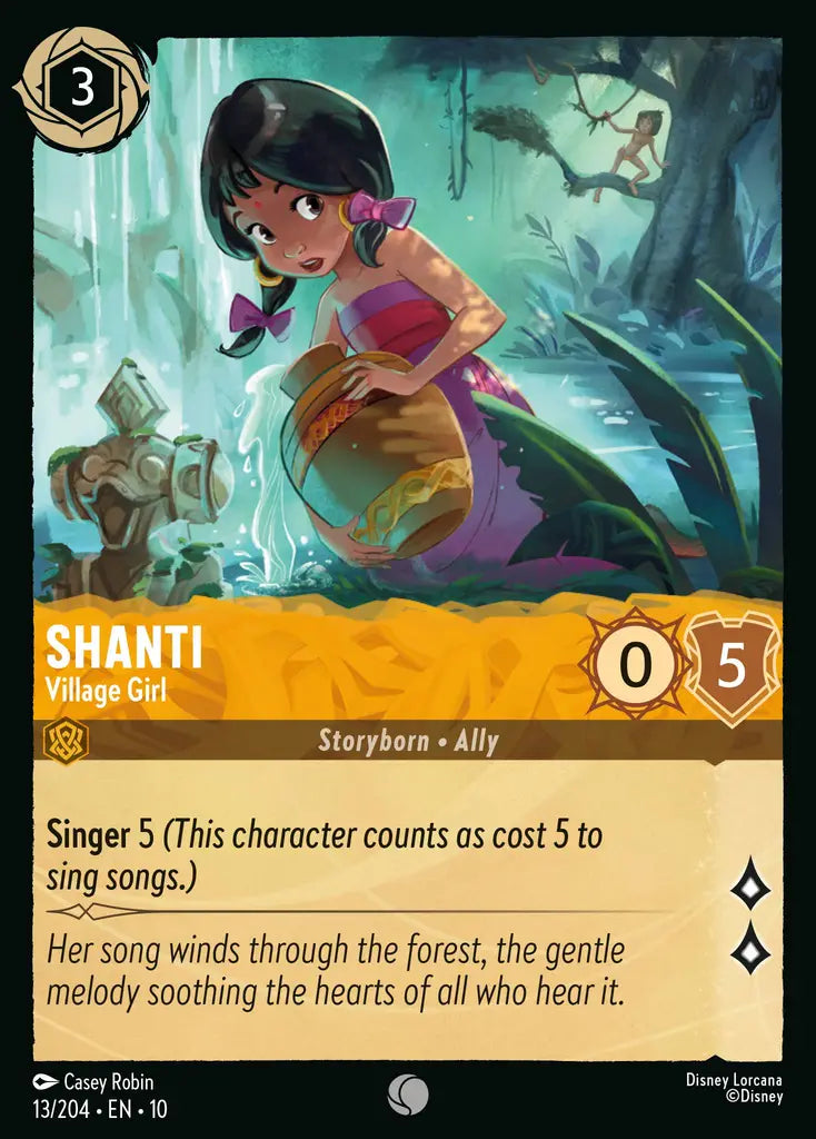 Disney Lorcana Whispers in the Well 013/204 Shanti - Village Girl