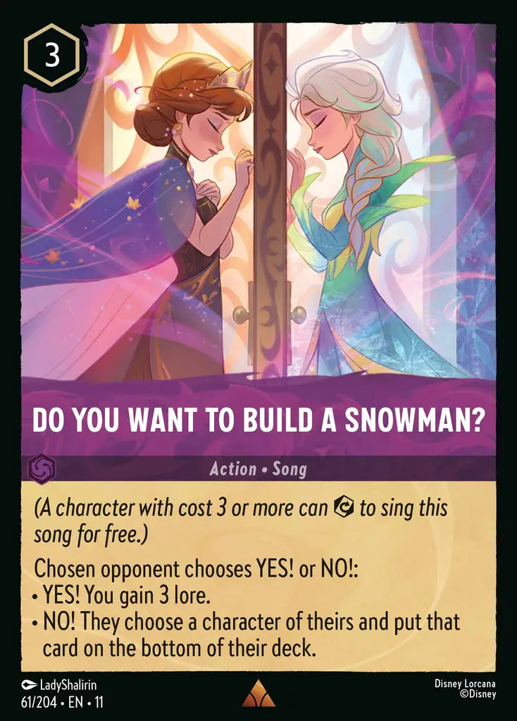 Disney Lorcana Winterspell 061/204 Do You Want to Build A Snowman?