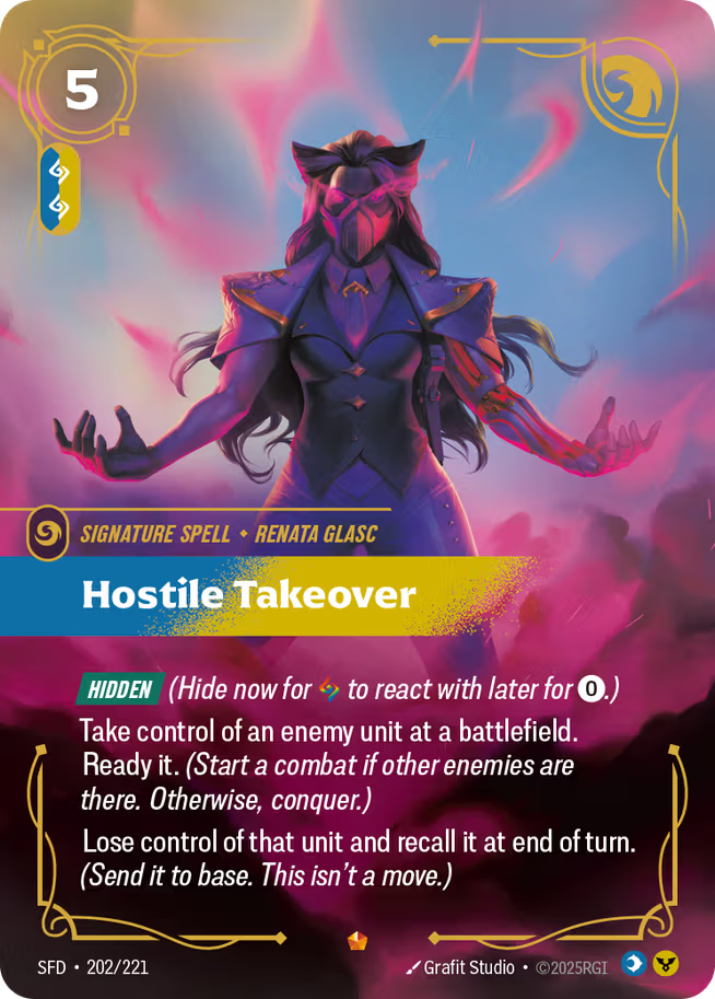 Riftbound: League of Legends TCG Spiritforged 202/221 Hostile Takeover