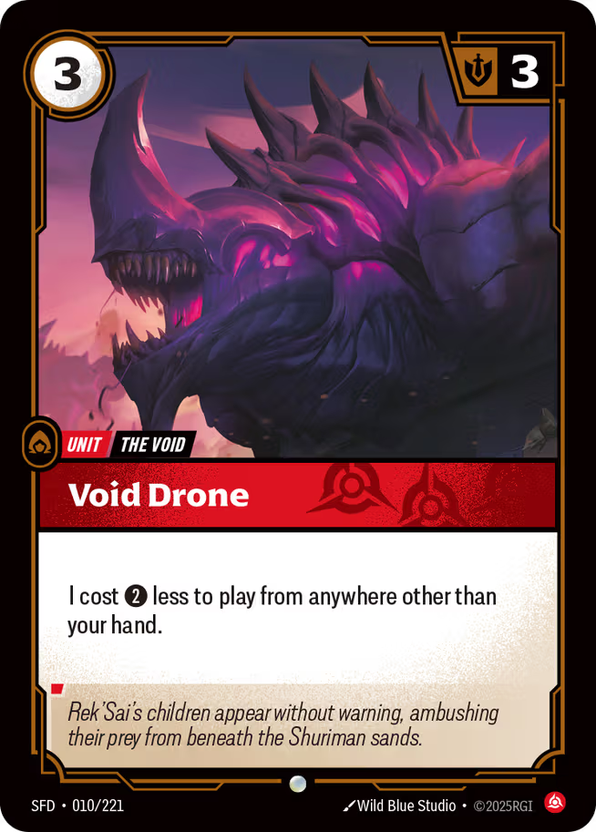 Riftbound: League of Legends TCG Spiritforged 010/221 Void Drone