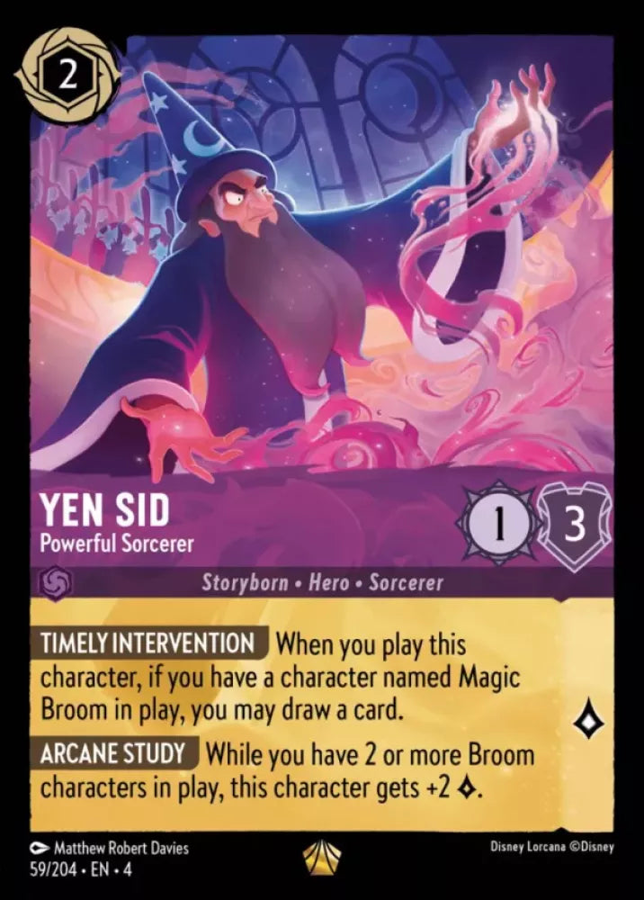 Disney Lorcana Ursula's Return 059/204 Yen Sid - Powerful Sorcerer
