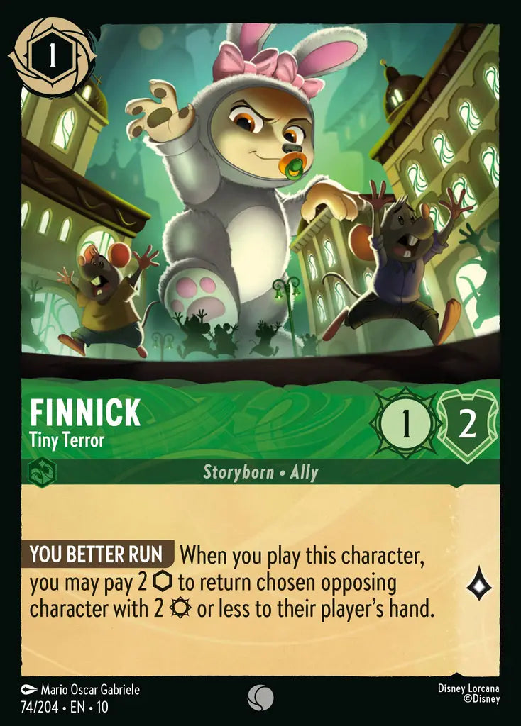 Disney Lorcana Whispers in the Well 074/204 Finnick - Tiny Terror