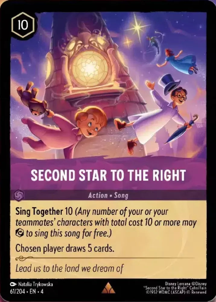 Disney Lorcana Ursula's Return 061/204 Second Star To The Right