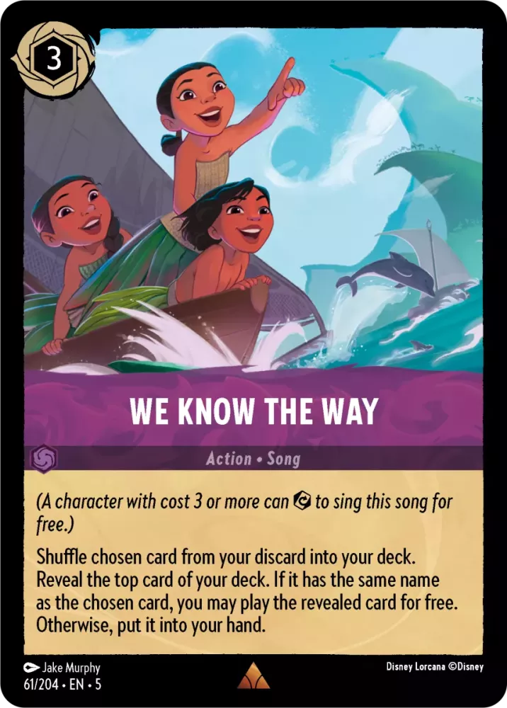 Disney Lorcana Shimmering Skies 061/204 We Know The Way Foil