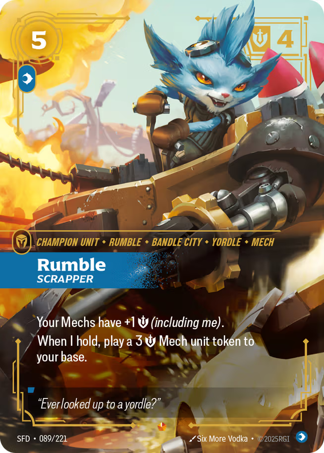 Riftbound: League of Legends TCG Spiritforged 089/221 Rumble, Scrapper
