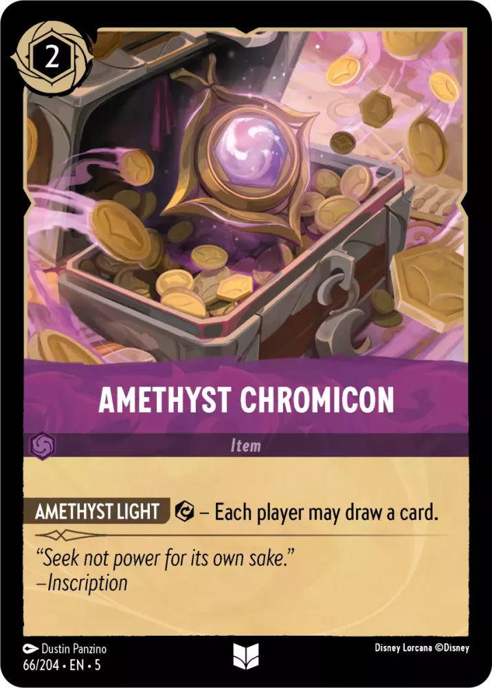 Disney Lorcana Shimmering Skies 066/204 Amethyst Chromicon Foil