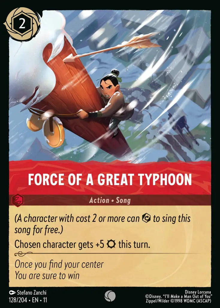 Disney Lorcana Winterspell 128/204 Force of a Great Typhoon
