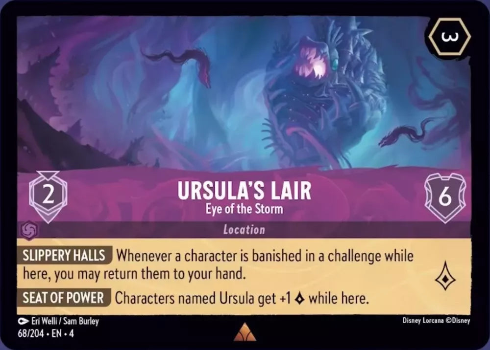Disney Lorcana Ursula's Return 068/204 Ursula's Lair - Eye of the Storm