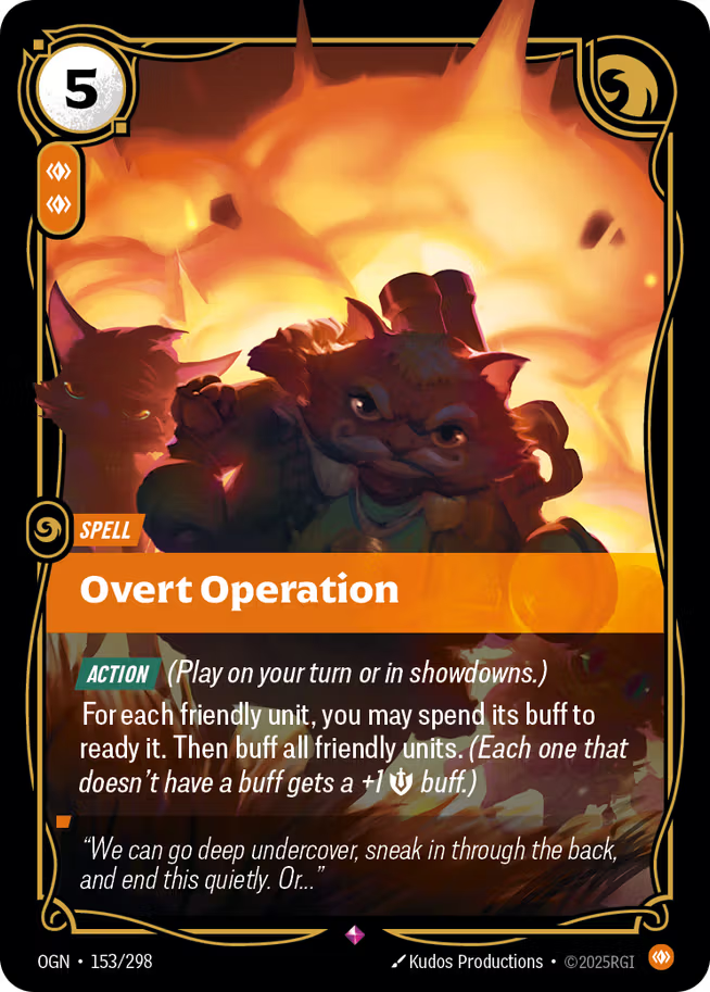 Riftbound: League of Legends TCG Origins 153/289 Overt Operation