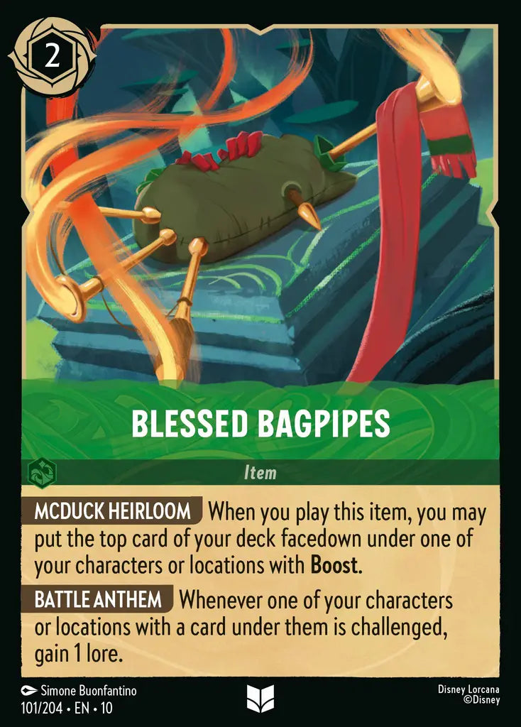 Disney Lorcana Whispers in the Well 101/204 Blessed Bagpipes