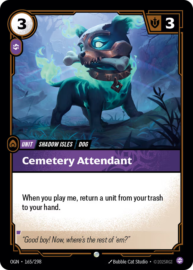 Riftbound: League of Legends TCG Origins 165/289 Cemetery Attendant