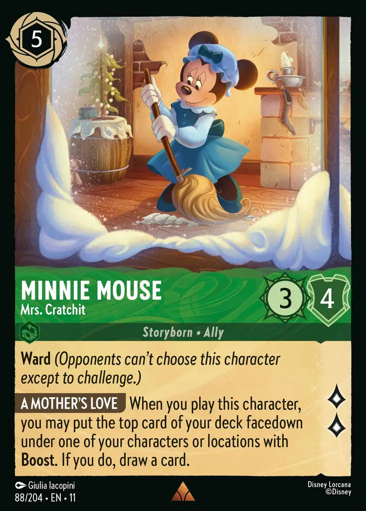 Disney Lorcana Winterspell 088/204 Minnie Mouse - Mrs. Cratchit