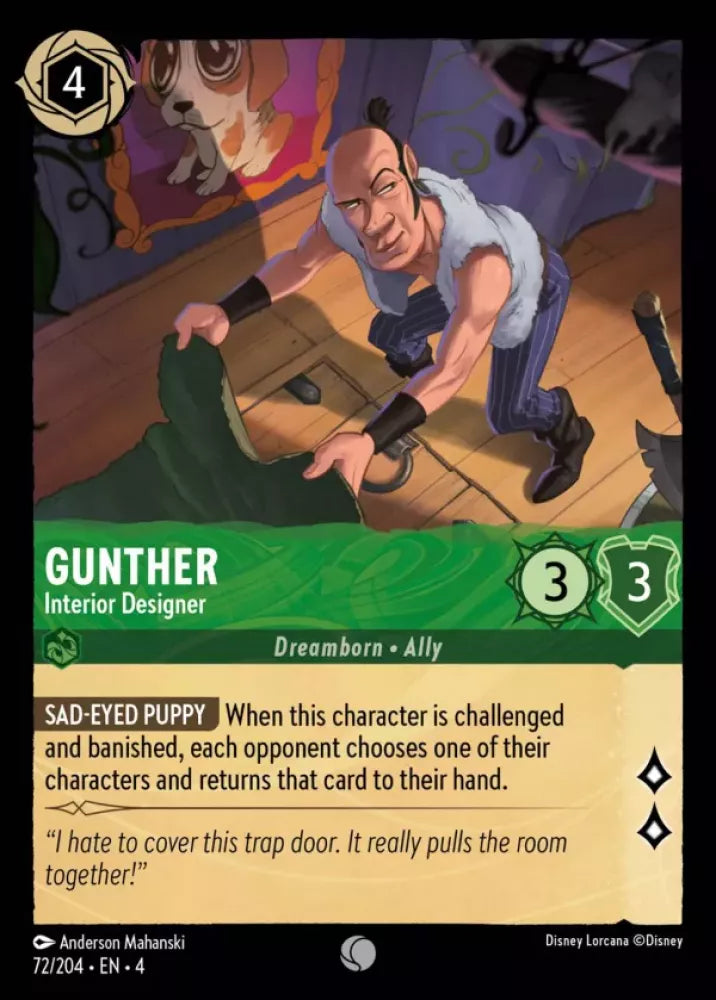 Disney Lorcana Ursula's Return 072/204 Gunther - Interior Designer