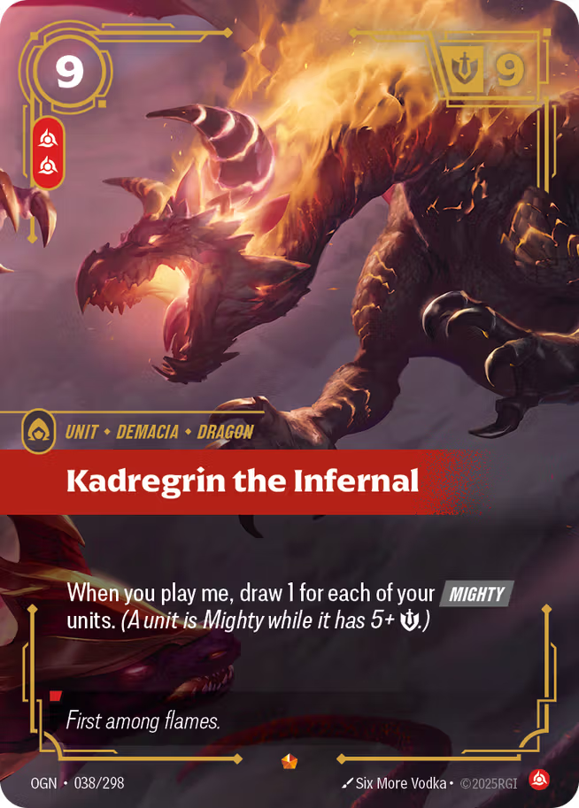 Riftbound: League of Legends TCG Origins 038/289 Kadregrin the Infernal
