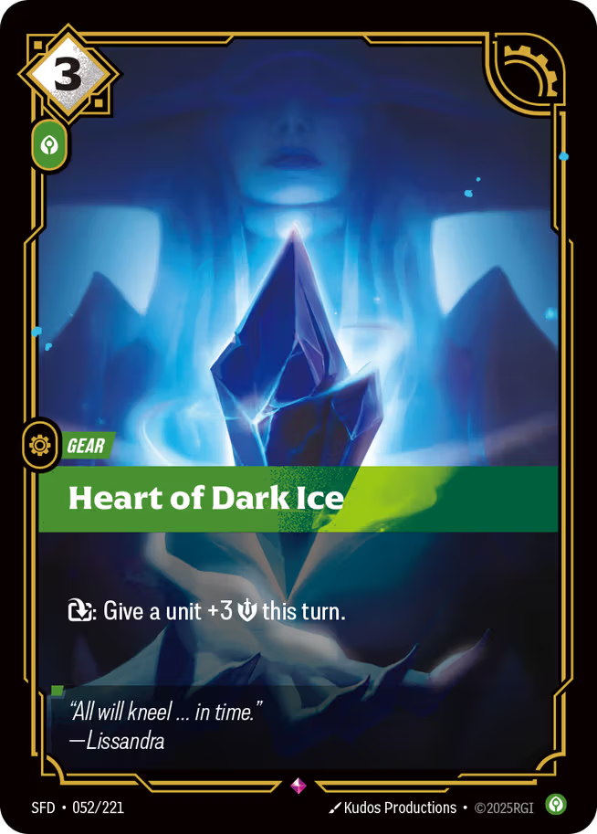 Riftbound: League of Legends TCG Spiritforged 052/221 Heart of Dark Ice