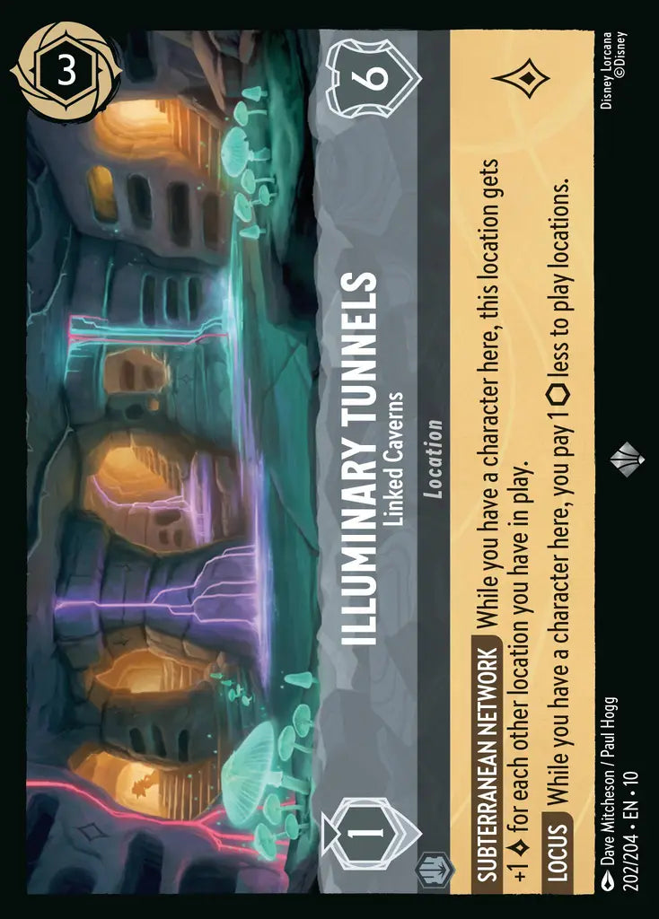 Disney Lorcana Whispers in the Well 202/204 Illuminary Tunnels - Linked Caverns