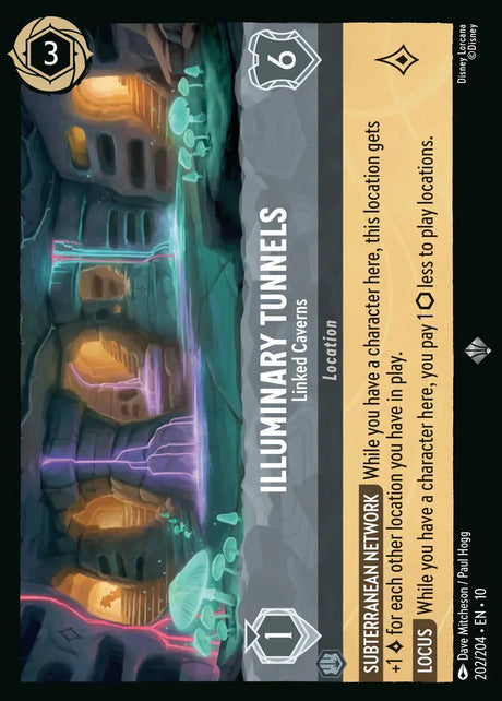 Disney Lorcana Whispers in the Well 202/204 Illuminary Tunnels - Linked Caverns