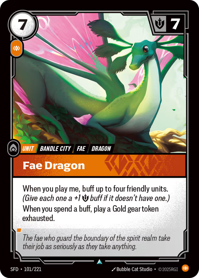 Riftbound: League of Legends TCG Spiritforged 101/221 Fae Dragon