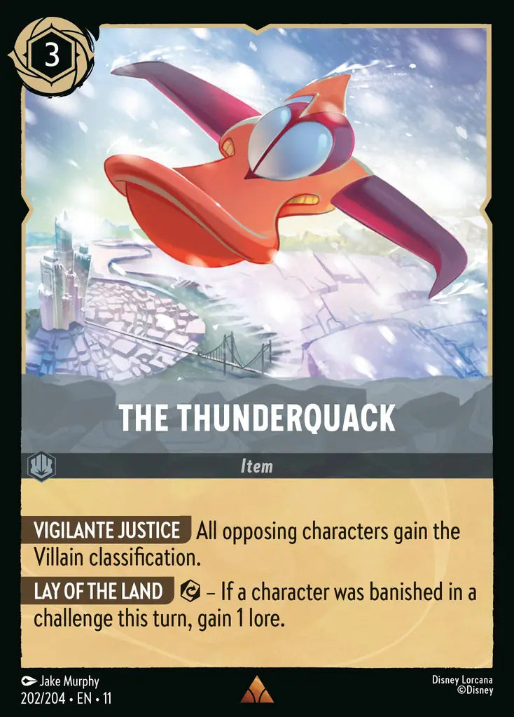 Disney Lorcana Winterspell 202/204 The Thunderquack