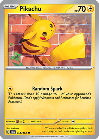Scarlet & Violet Temporal Forces 051/162 Pikachu