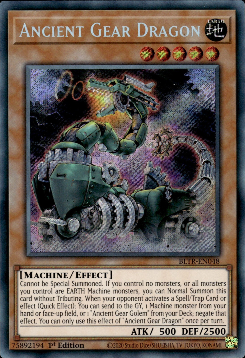 Battles Of Legend: Terminal Revenge BLTR-EN048 Ancient Gear Dragon Secret Rare