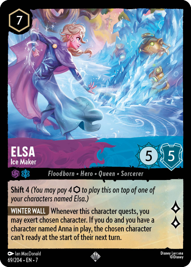 Disney Lorcana Archazia's Island 069/204 Elsa - Ice Maker