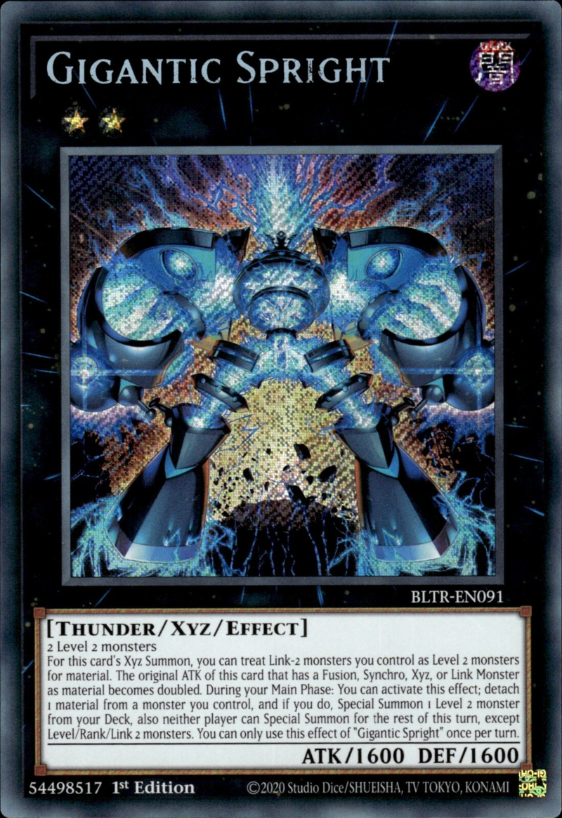 Battles Of Legend: Terminal Revenge BLTR-EN091 Gigantic Spright Secret Rare