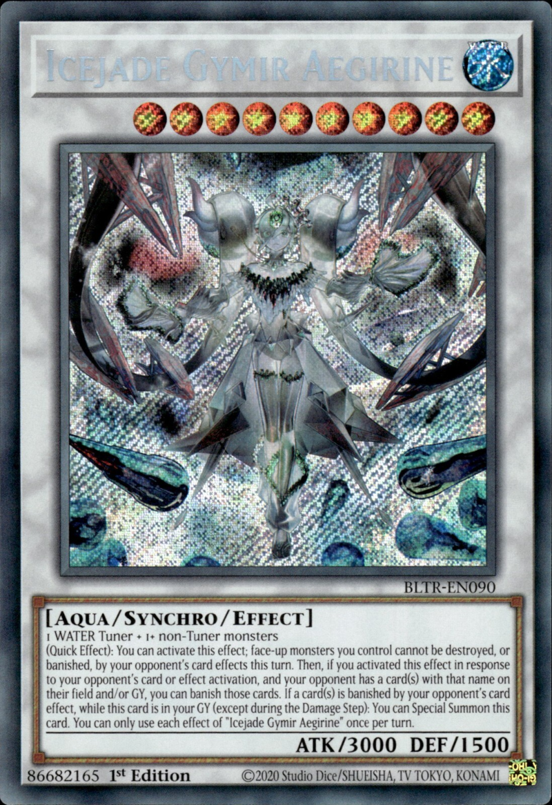 Battles Of Legend: Terminal Revenge BLTR-EN090 Icejade Gymir Aegirine Secret Rare