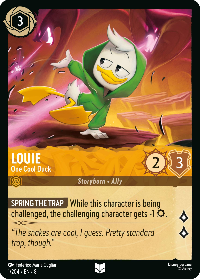 Disney Lorcana Reign Of Jafar 001/204 Louie - One Cool Duck