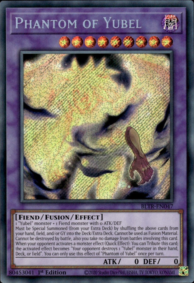 Battles Of Legend: Terminal Revenge BLTR-EN047 Phantom of Yubel Secret Rare