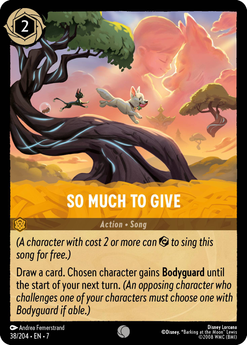 Disney Lorcana Archazia's Island 038/204 So Much To Give Foil