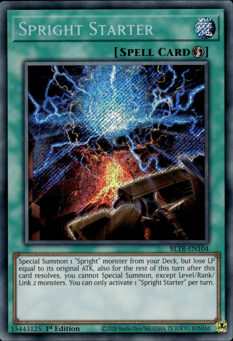 Battles Of Legend: Terminal Revenge BLTR-EN104 Spright Starter Secret Rare