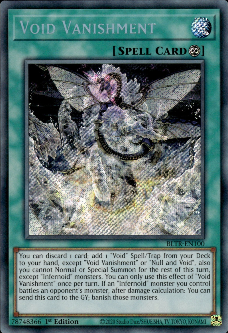 Battles Of Legend: Terminal Revenge BLTR-EN100 Void Vanishment Secret Rare