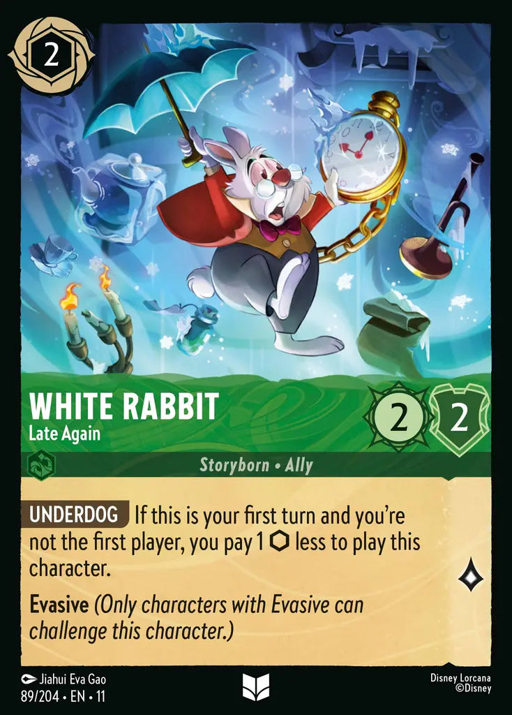 Disney Lorcana Winterspell 089/204 White Rabbit - Late Again