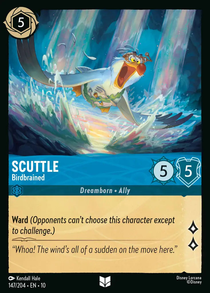 Disney Lorcana Whispers in the Well 147/204 Scuttle - Birdbrained