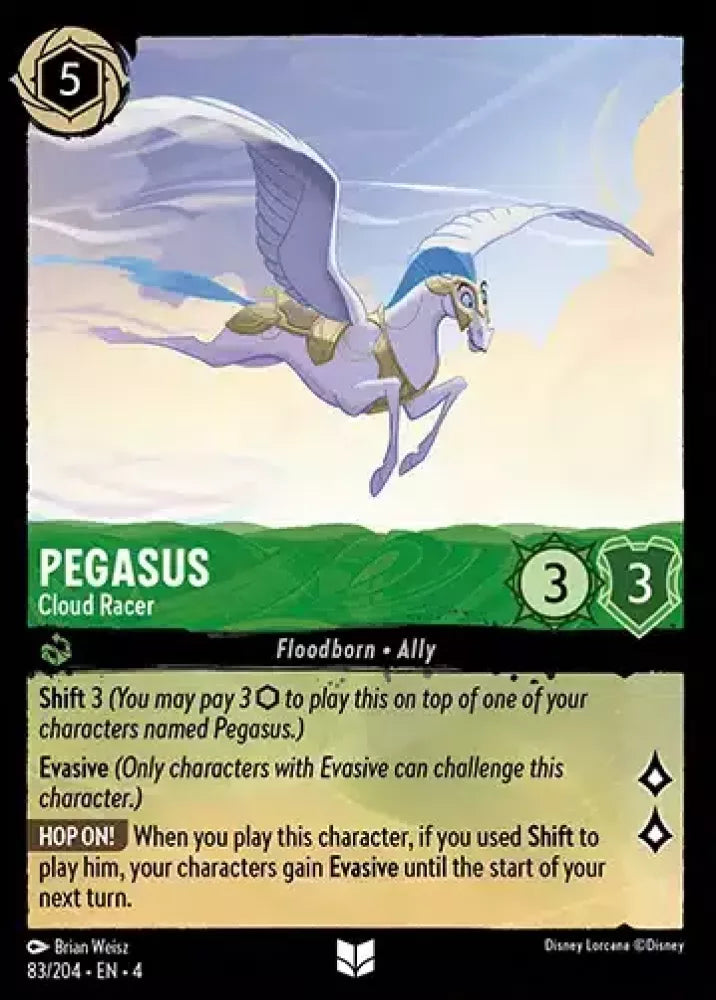 Disney Lorcana Ursula's Return 083/204 Pegasus - Cloud Racer Foil