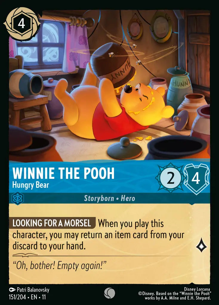 Disney Lorcana Winterspell 151/204 Winnie the Pooh - Hungry Bear