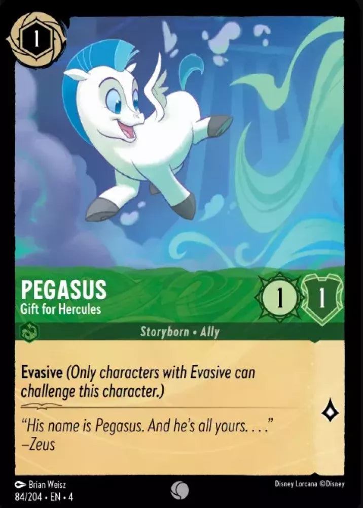 Disney Lorcana Ursula's Return 084/204 Pegasus - Gift for Hercules
