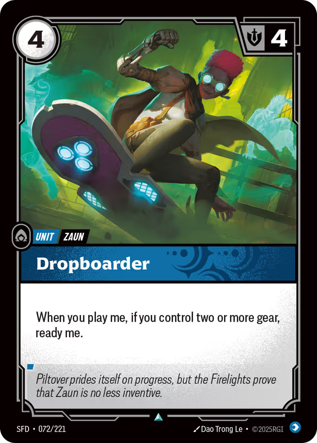 Riftbound: League of Legends TCG Spiritforged 072/221 Dropboarder