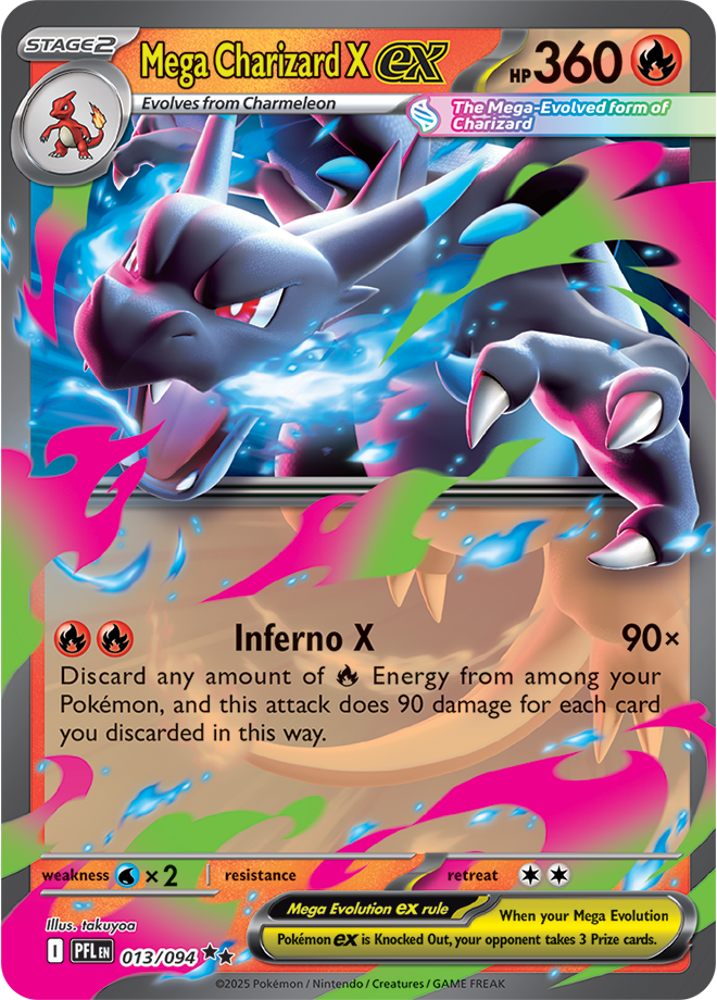 Mega Evolution - Phantasmal Flames 013/094 Mega Charizard X ex
