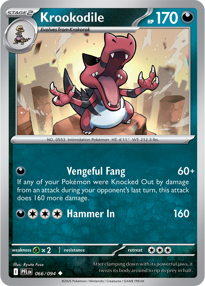 Mega Evolution - Phantasmal Flames 066/094 Krookodile