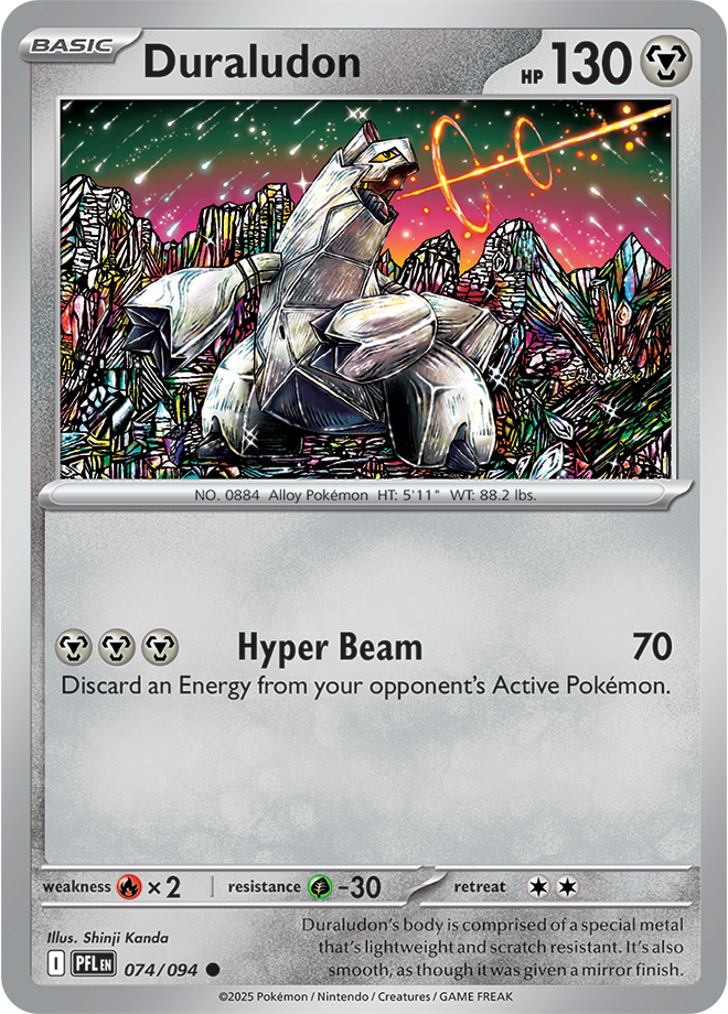 Mega Evolution - Phantasmal Flames 074/094 Duraludon Reverse Holo
